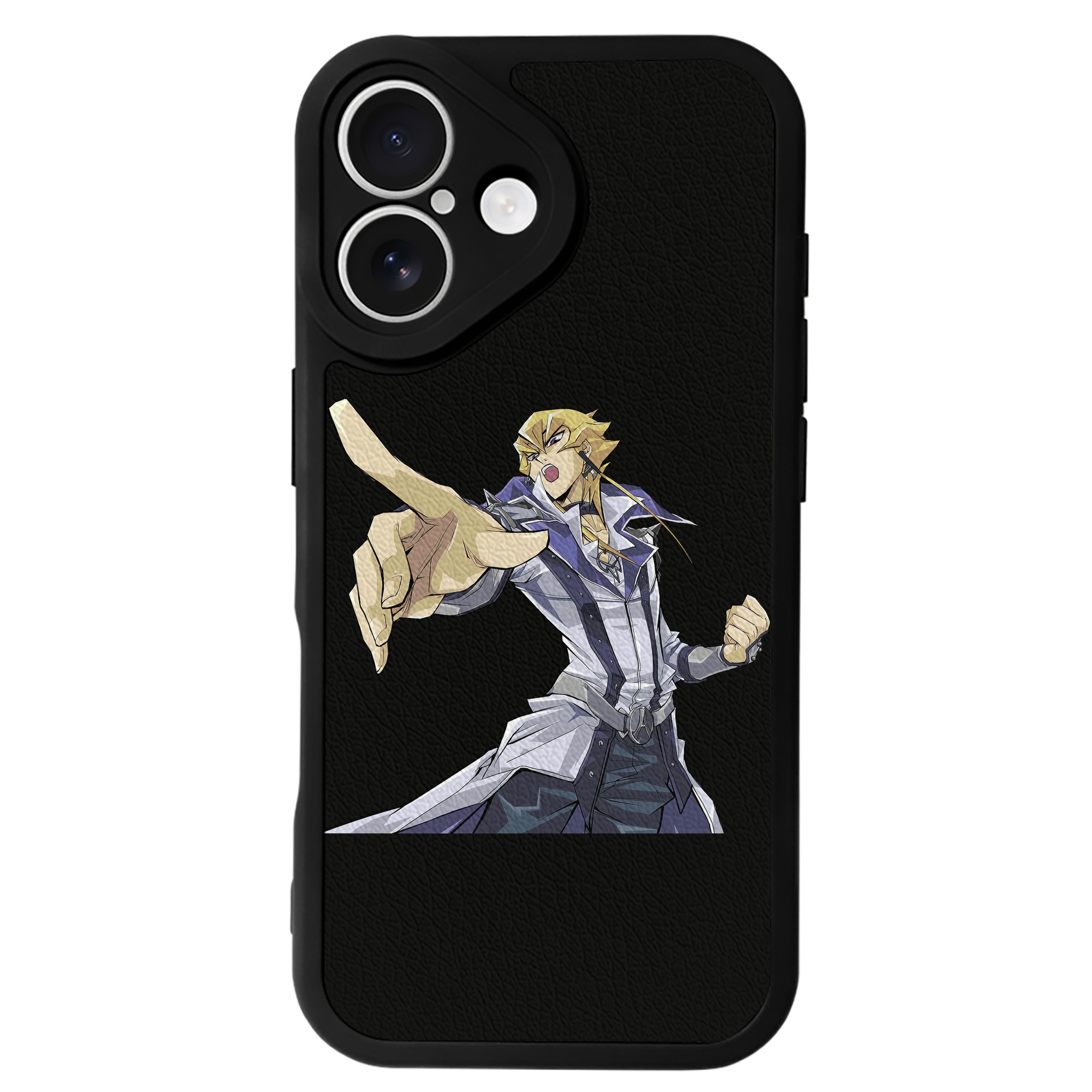 （画像用） 遊☆戯☆王 Yu-Gi-Oh! 【iPhone 16シリーズ対応】シリコンスマホケース（レザー調） 材質：シリコン